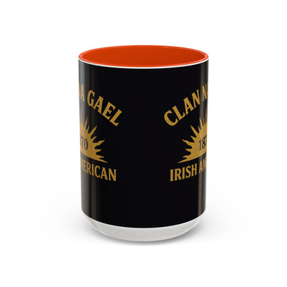 "Clan na Gael - Irish American", Colorful Mugs (11oz, 15oz) (Raven Black)