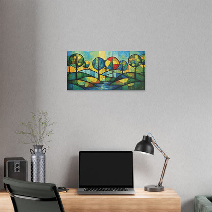"Today I Bloom", Stretched Classic Canvas Fine Art Print