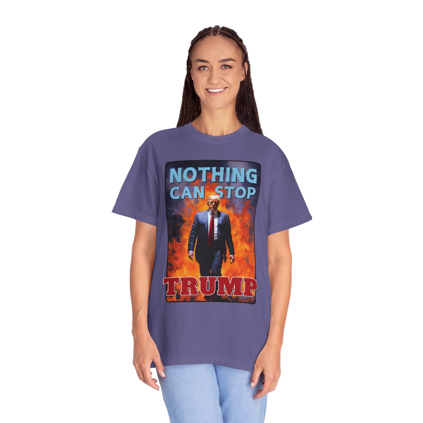 "Nothing Can Stop Trump", Unisex T-shirt (Dark Colors)