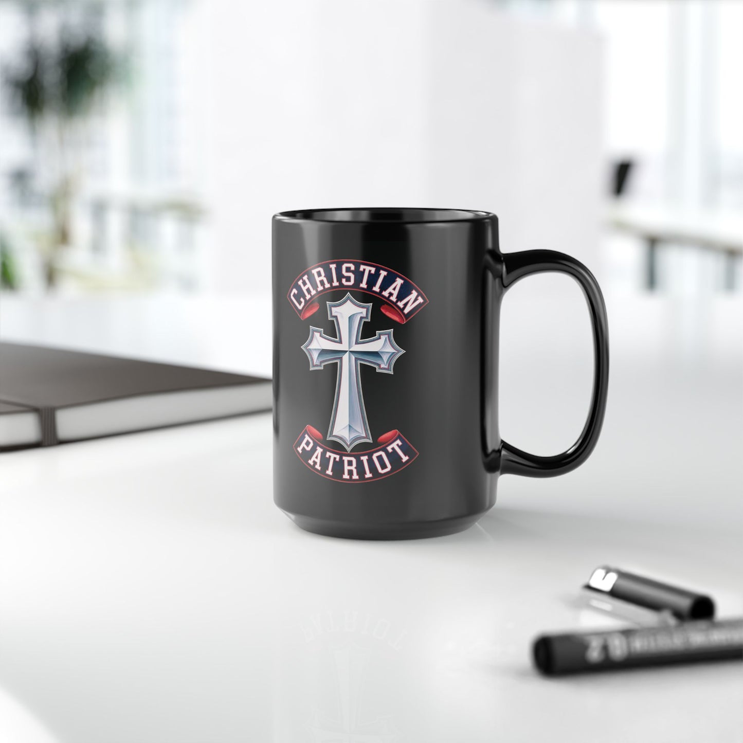 "Christian Patriot" #02, Black Mug (11oz & 15oz)