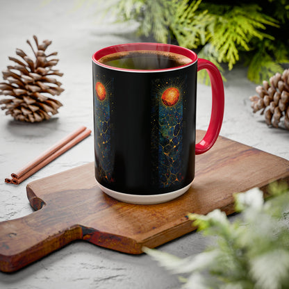 "The Living Light (John 8:12)", Colorful Mugs (11oz, 15oz)