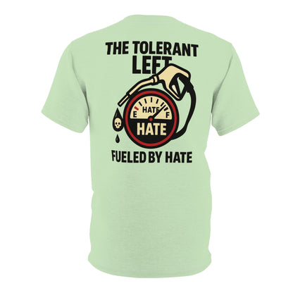 "The Tolerant Left", Unisex T-shirt (Soft Lime Green)