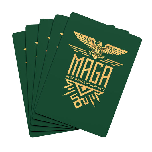 "MAGA Restoring the Republic" #02, Political Playing Cards (Evergreen)