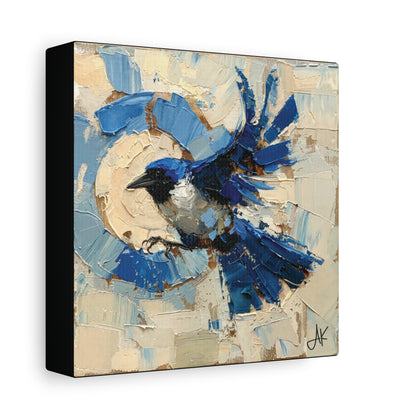 "Liberty Blue Bird", Fine Art Matte Canvas, Stretched, 1.25"