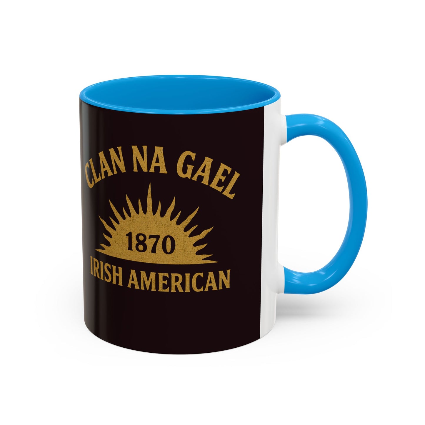"Clan na Gael - Irish American", Colorful Mugs (11oz, 15oz) (Seal Brown)
