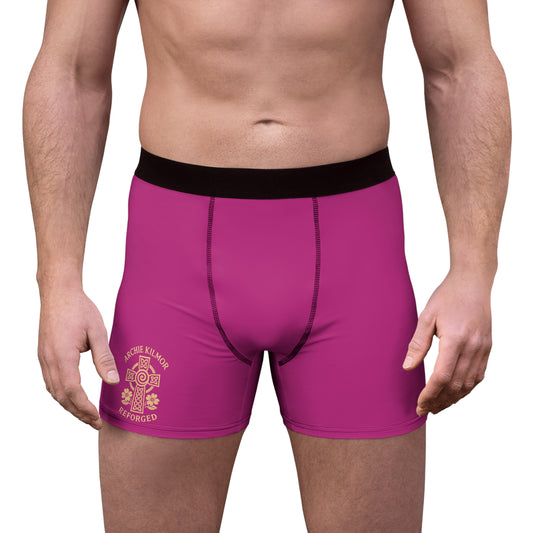 "Archie Kilmor Cross - Reforged" #01, Men's Boxer Briefs (Dark Pink)