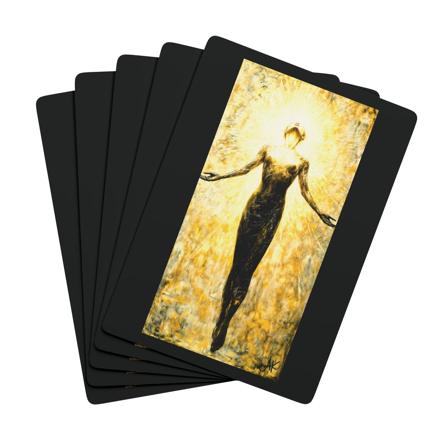 "Genesis 2:18-24 (KJV)", Christian Fine Art Playing Cards (Void Black)
