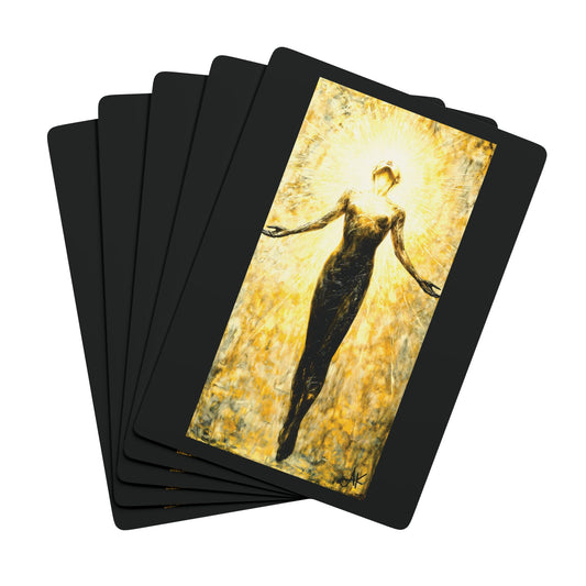 "Genesis 2:18-24 (KJV)", Christian Fine Art Playing Cards (Void Black)