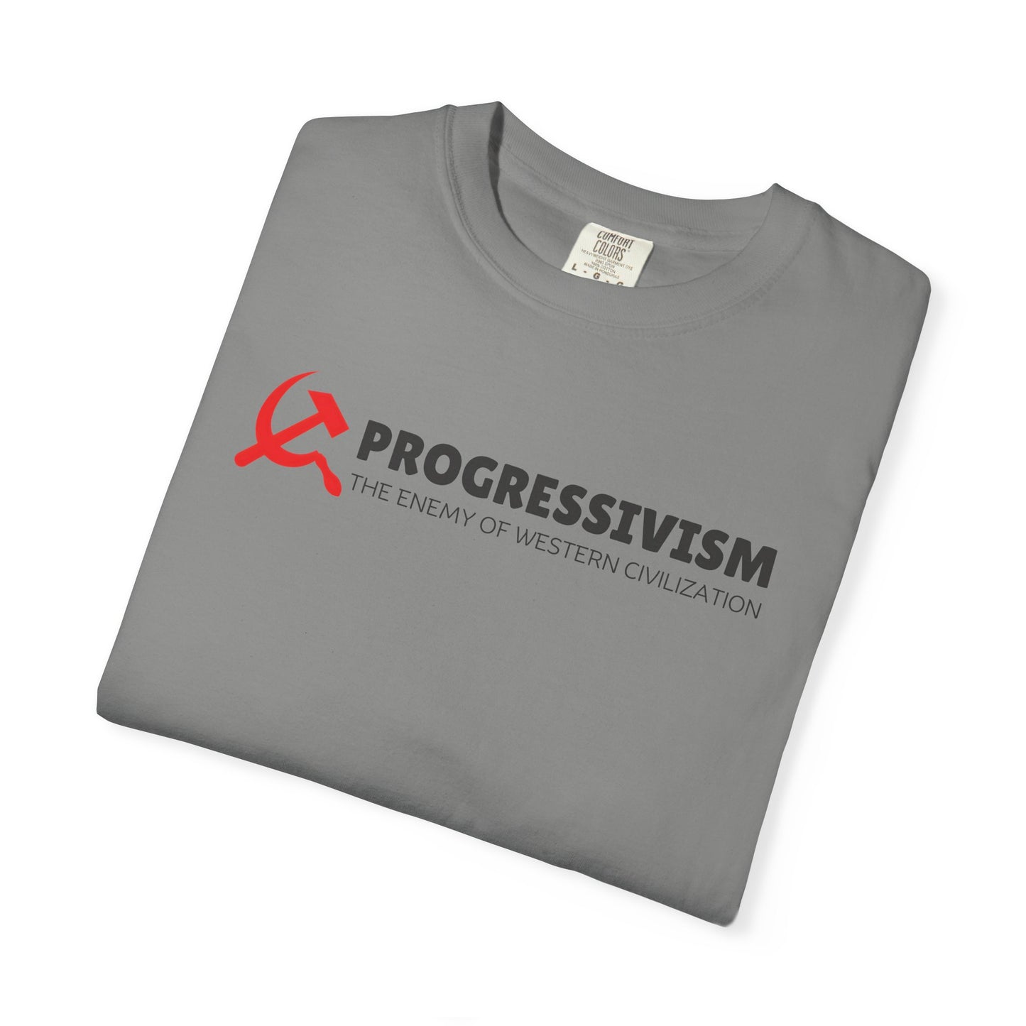"Progressivism - Enemy of Western Civilization", Unisex T-shirt (Light Colors)