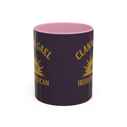 "Clan na Gael - Irish American", Colorful Mugs (11oz, 15oz) (Purple Verbena)