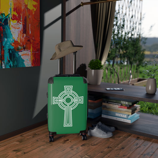 "A Simple High Cross", Suitcases (Dark Green)