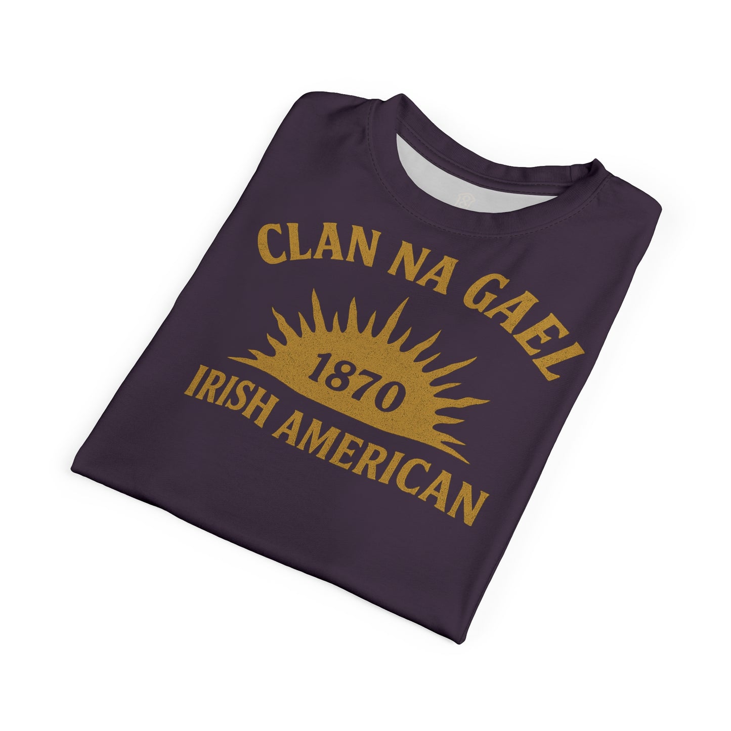 "Clan na Gael - Irish American", Unisex T-shirt (Purple Verbena)