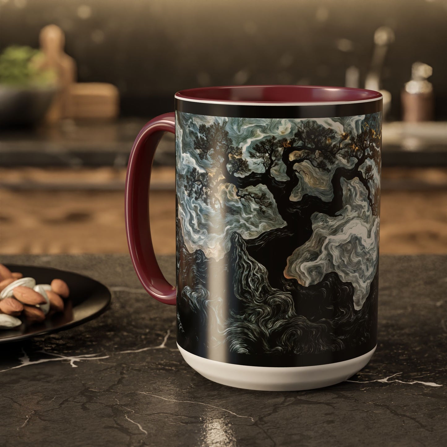 "An Crann Naomh (Gaelic) - The Sacred Tree (English)", Colorful Mugs (11oz & 15oz)