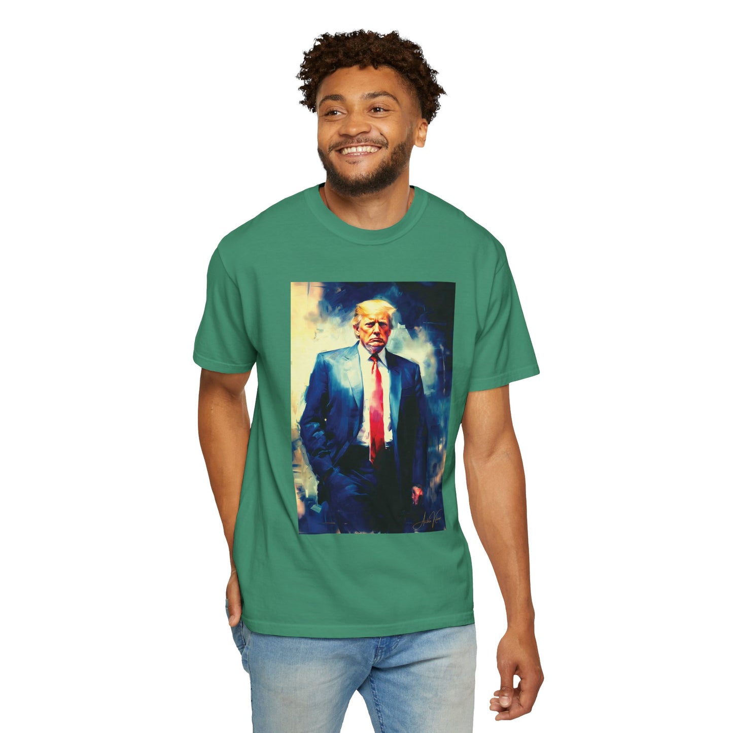 "Trump Portrait No. 6", Unisex T-shirt (Dark Colors)
