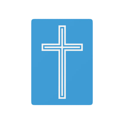 "A Simple Cross", Chrsitian Playing Cards (Swimmer Blue)