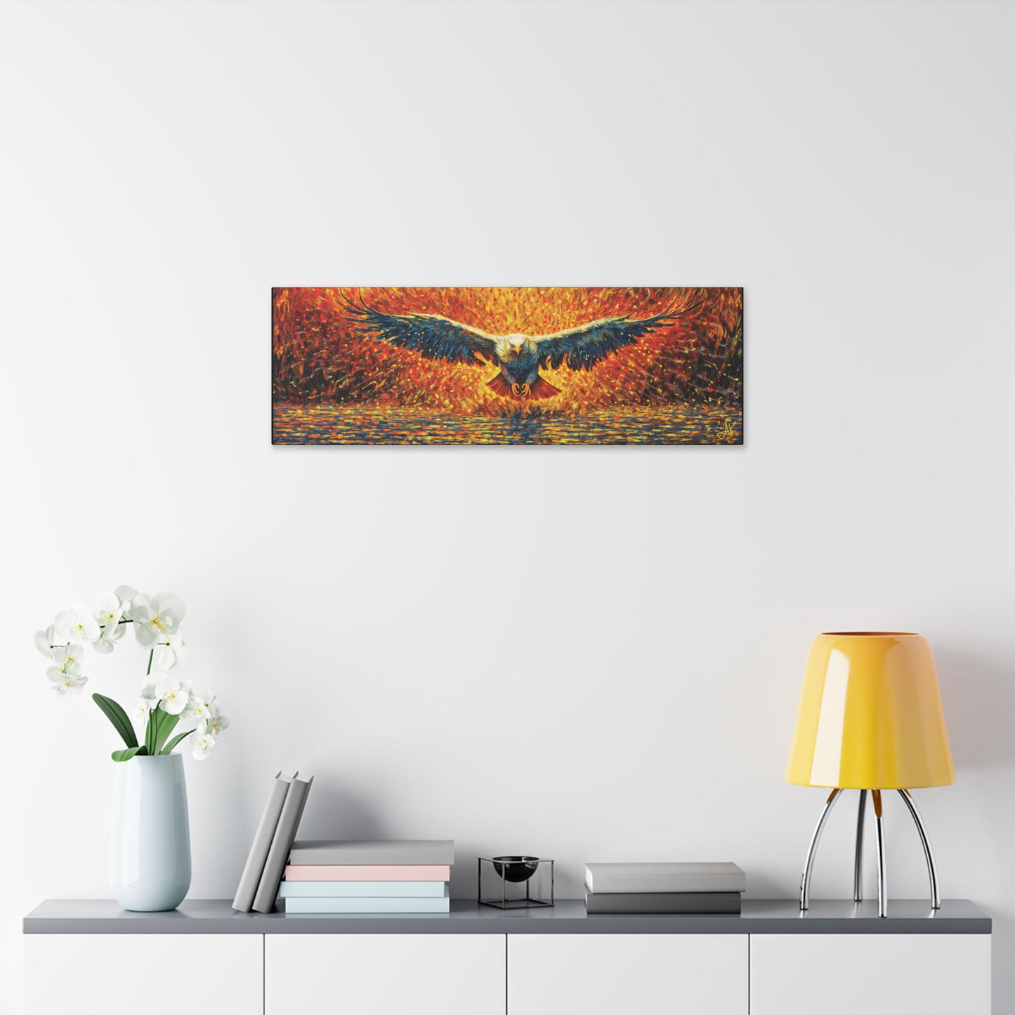 "Golden Eagle - Jeremiah 33:3 (KJV)", Classic Stretched Canvas Fine Art Print