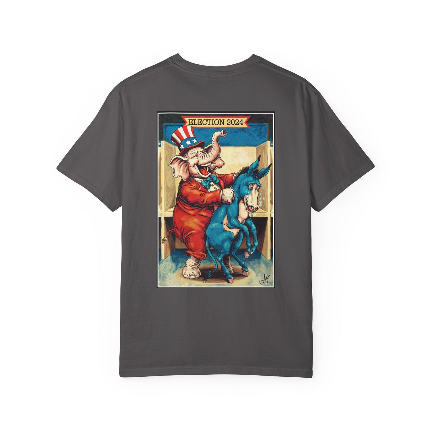 "MAGA Spanked the Donkeys 2024", Unisex T-shirt (Dark Colors)