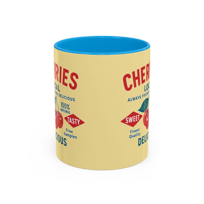 "Delicious Cherries", Colorful Mugs (11oz, 15oz) (Sanctum Veil)