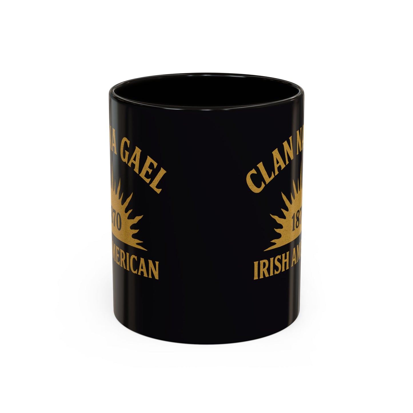 "Clan na Gael - Irish American", Colorful Mugs (11oz, 15oz) (Raven Black)