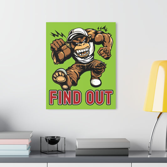 "Find Out", Acrylic Wall Prints (French Cleat Hanging) (Chartreuse Green)