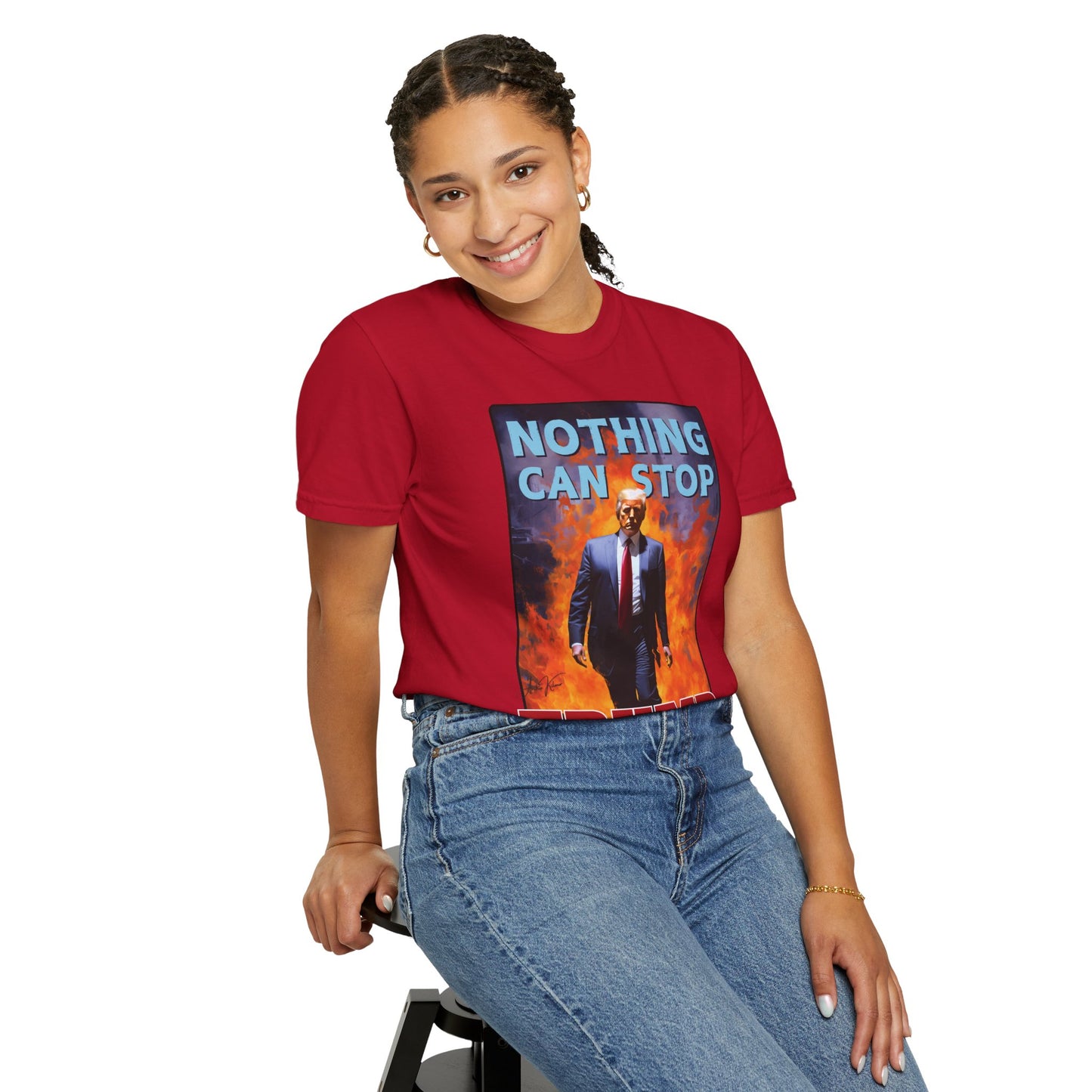 "Nothing Can Stop Trump", Unisex T-shirt (Dark Colors)
