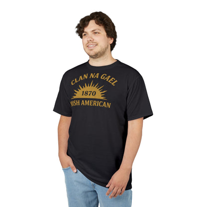 "Clan na Gael - Irish American", Unisex T-shirt (Raven Black)