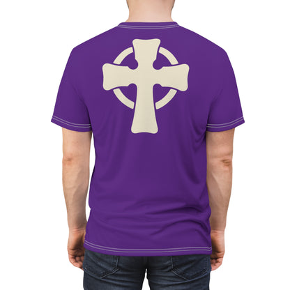 "Retro Jesus", Unisex T-shirt (Storm Purple)
