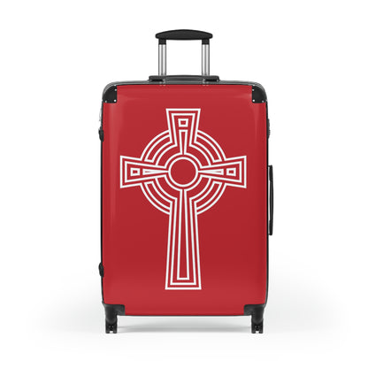 "A Simple High Cross", Suitcases (Dark Red)