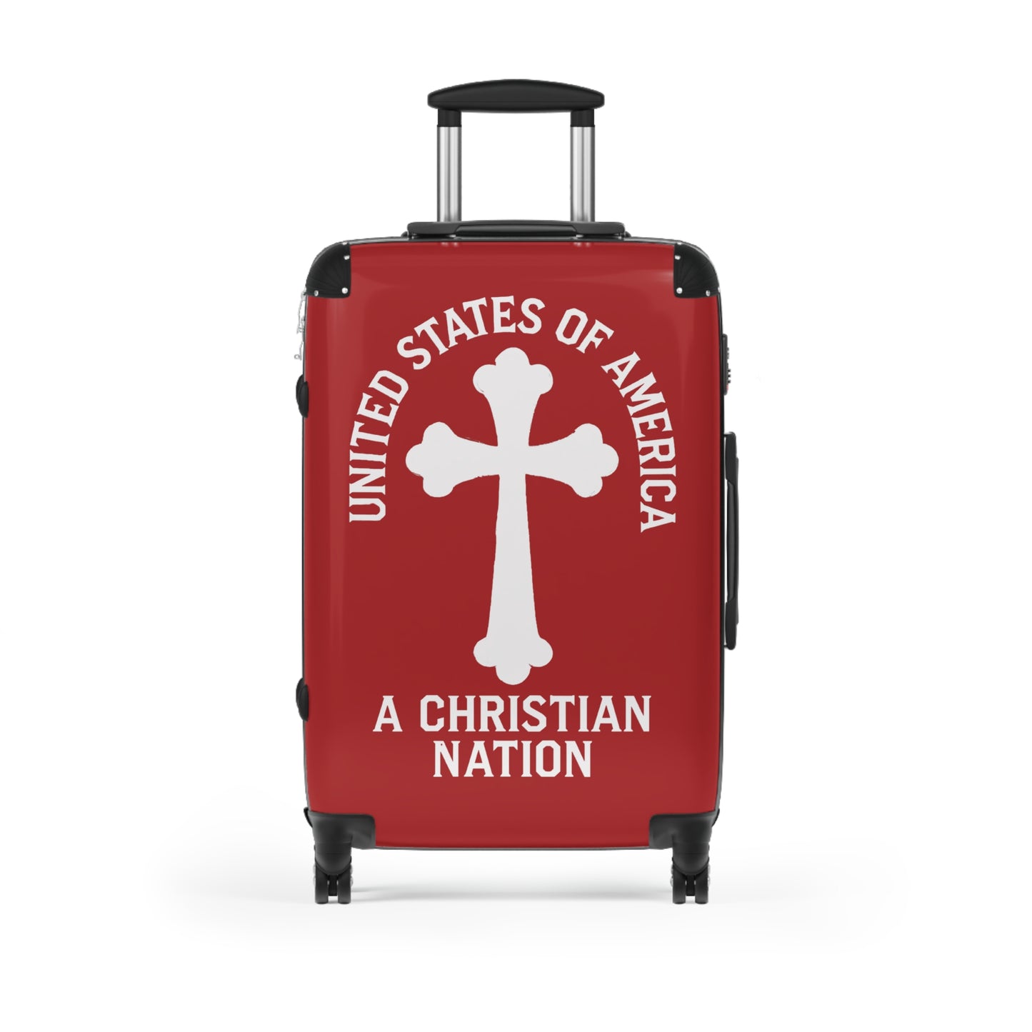 "USA - A Christian Nation" #04 Suitcases (Carnelian Red)