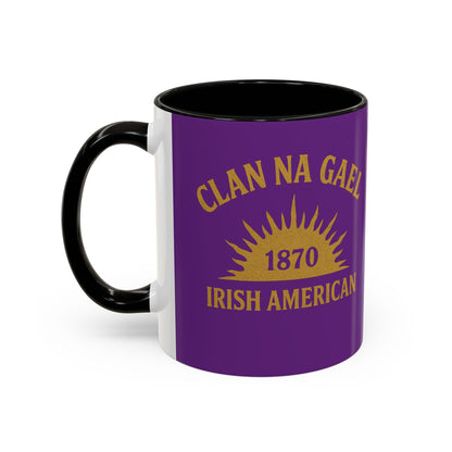 "Clan na Gael - Irish American", Colorful Mugs (11oz, 15oz) (Vesper Violet)
