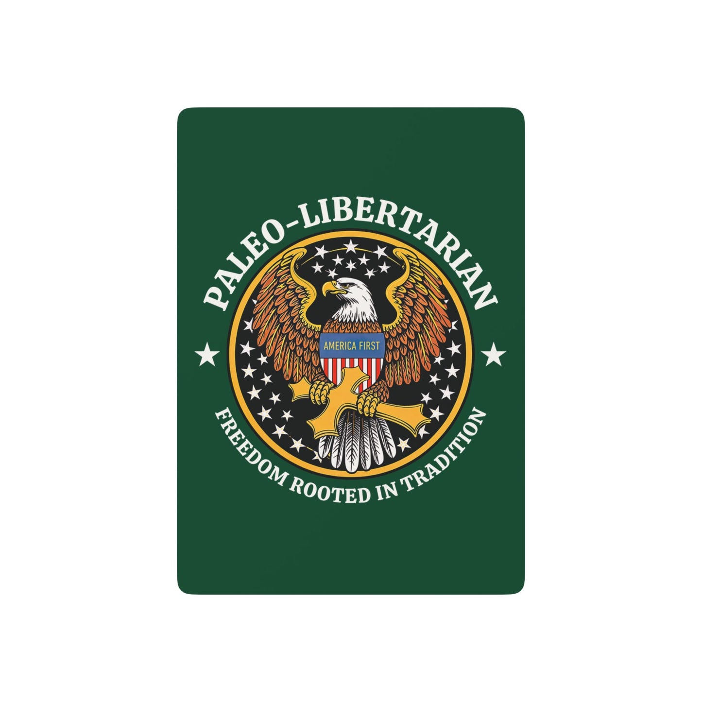 "Paleo-Libertarian" #01, Political Playing Cards (Evergreen)