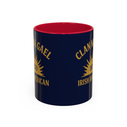 "Clan na Gael - Irish American", Colorful Mugs (11oz, 15oz) (Mariana Blue)