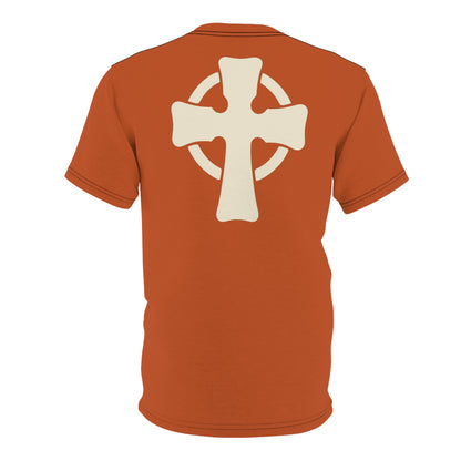 "Retro Jesus", Unisex T-shirt (Alloy Orange)