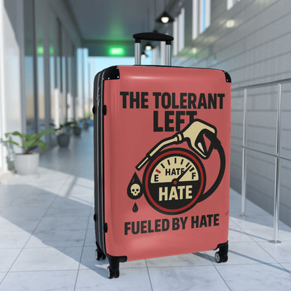 "The Tolerant Left", Suitcase (Faded Cherry)