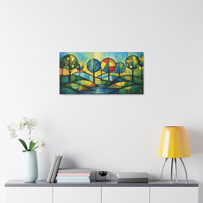 "Today I Bloom", Stretched Classic Canvas Fine Art Print