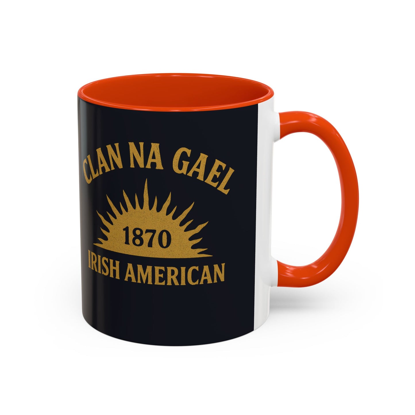 "Clan na Gael - Irish American", Colorful Mugs (11oz, 15oz) (Black Denim)