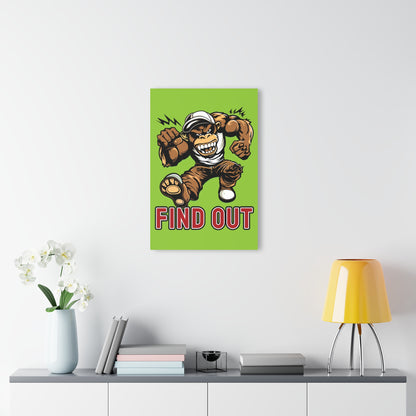 "Find Out", Acrylic Wall Prints (French Cleat Hanging) (Chartreuse Green)