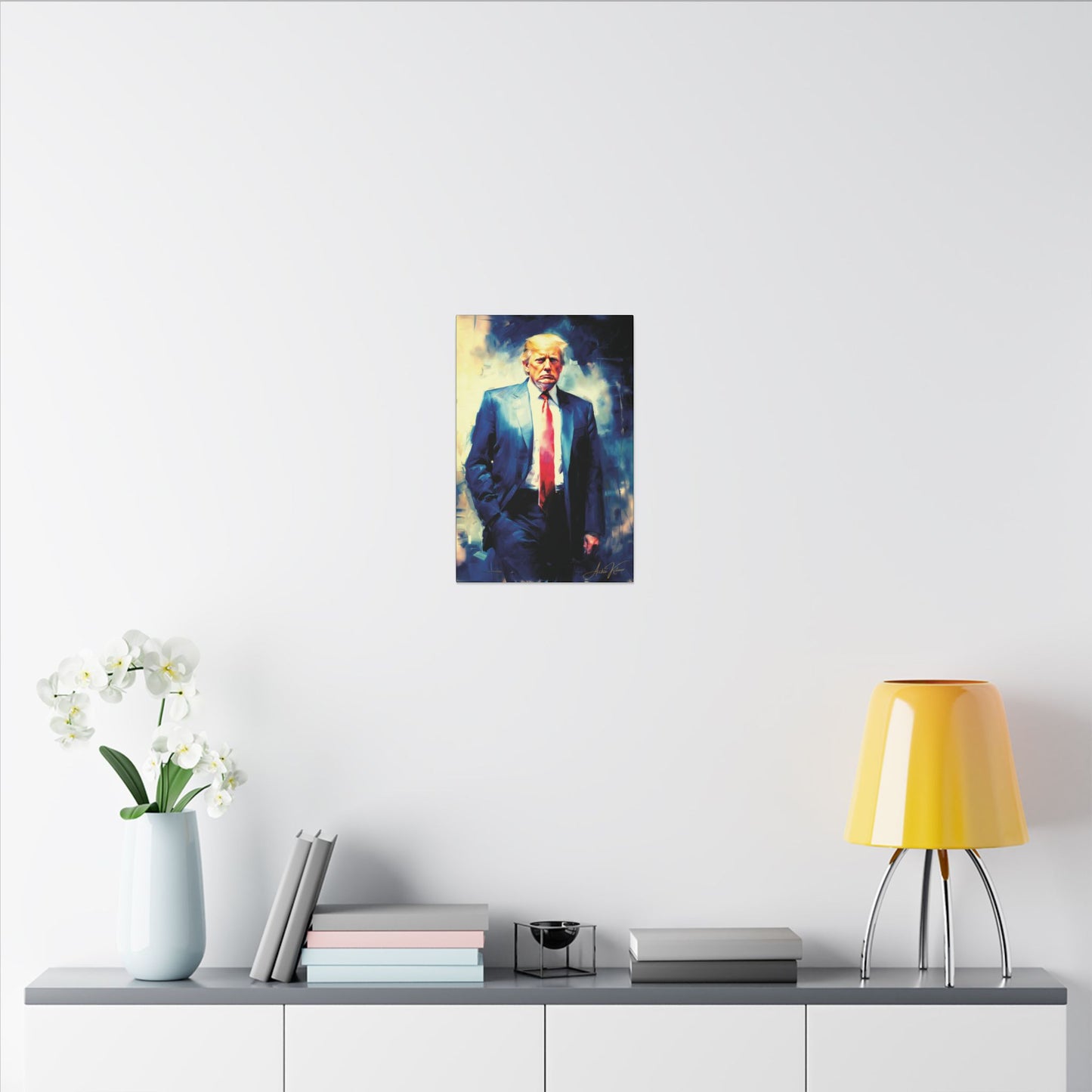 "Trump Portrait No. 6", Stretched Matte Canvas Fine Art Print