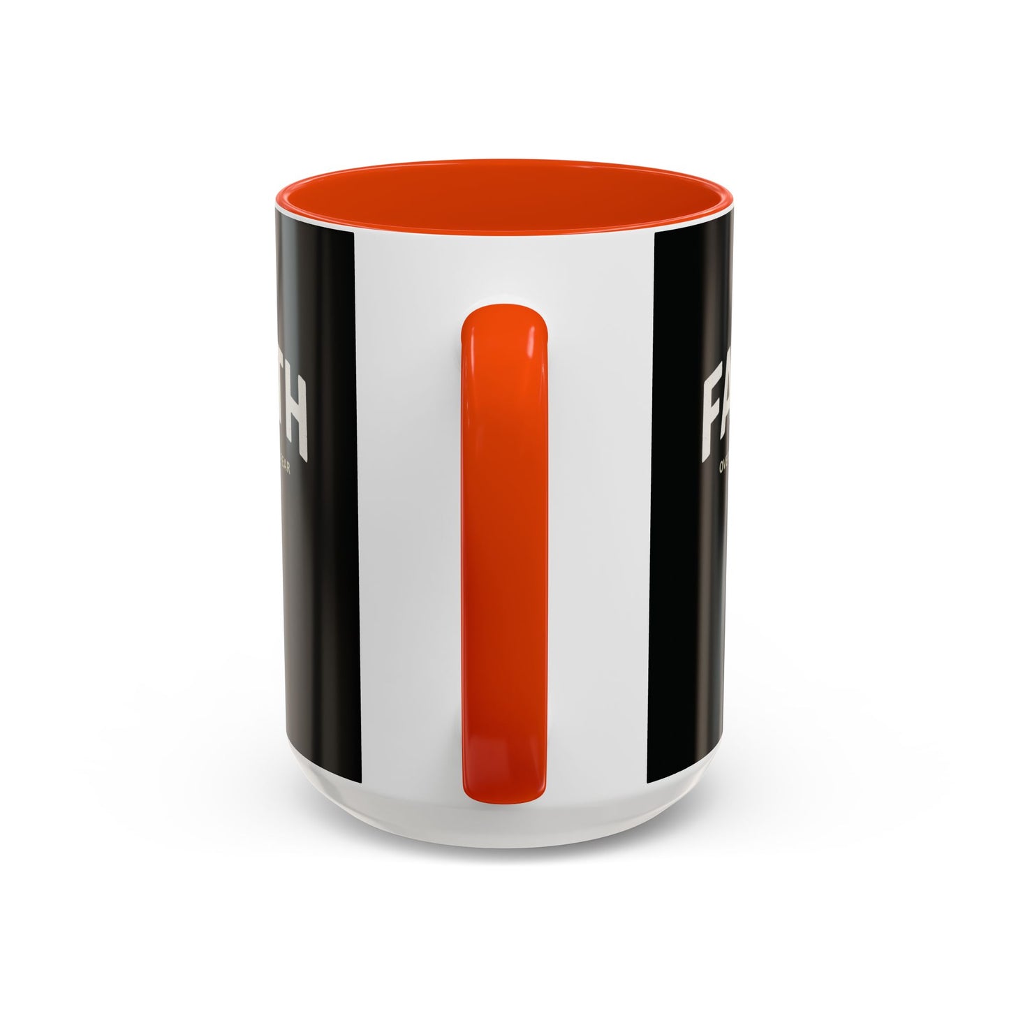 "Faith Overcomes Fear", Colorful Mugs (11oz, 15oz)