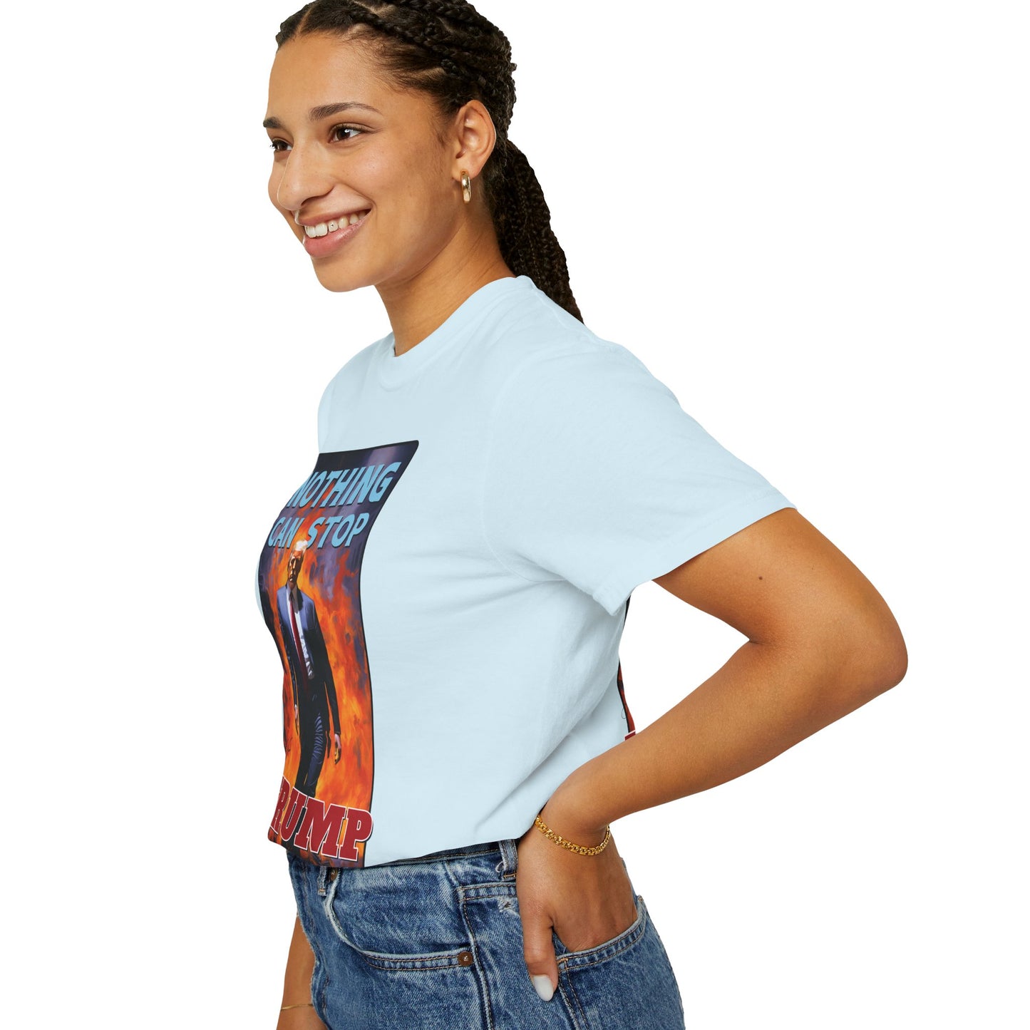 "Nothing Can Stop Trump", Unisex T-shirt (Light Colors)