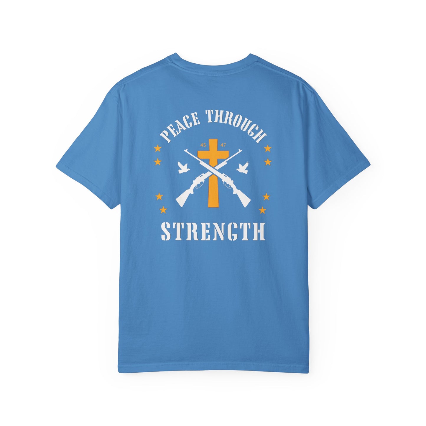 "Peace Through Strength" #01, Unisex T-shirt