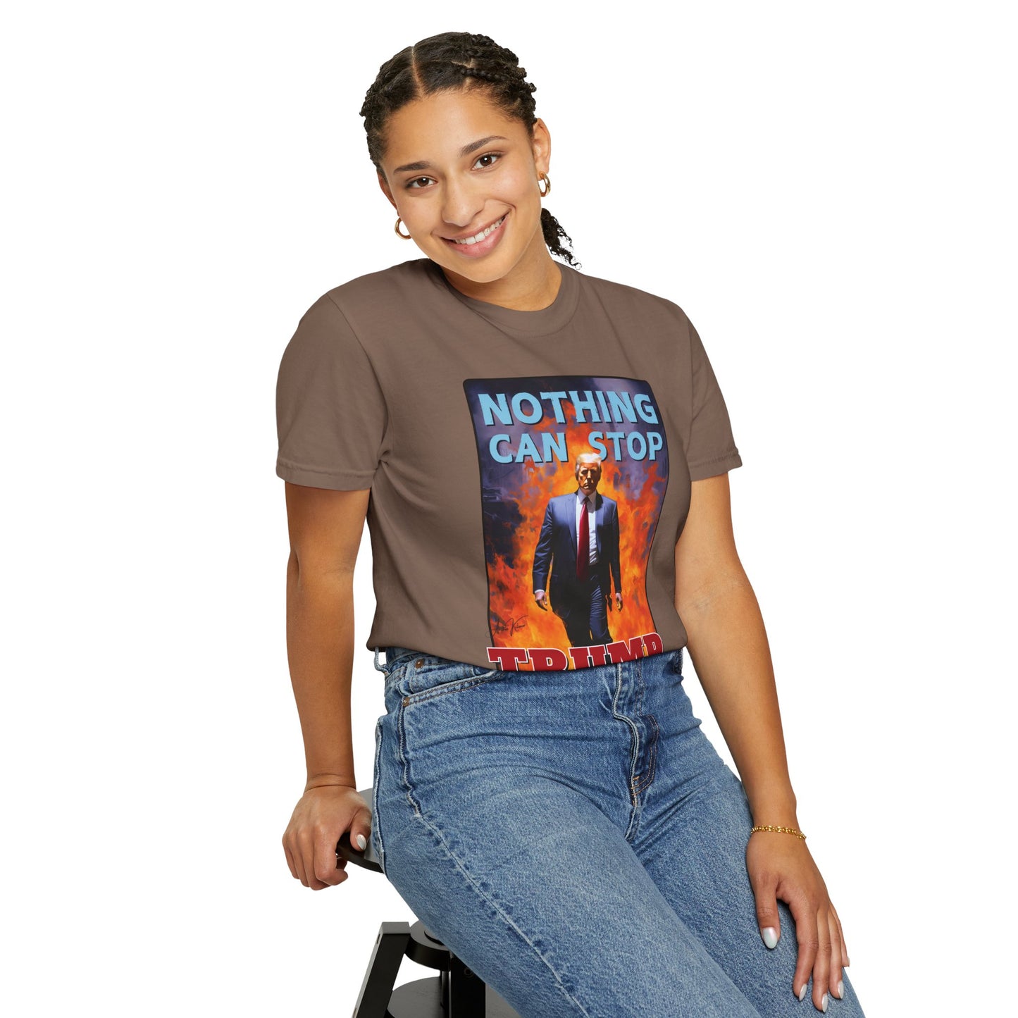 "Nothing Can Stop Trump", Unisex T-shirt (Light Colors)
