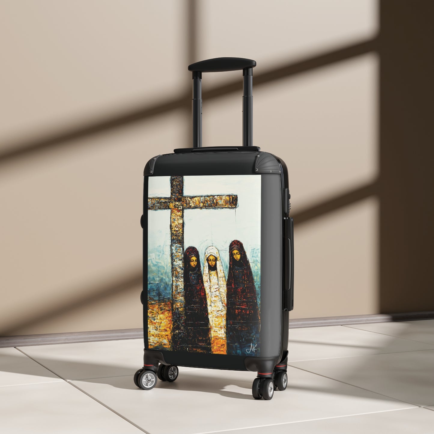 "At-the-Foot of the Cross - John 19:25", Suitcases (Black)