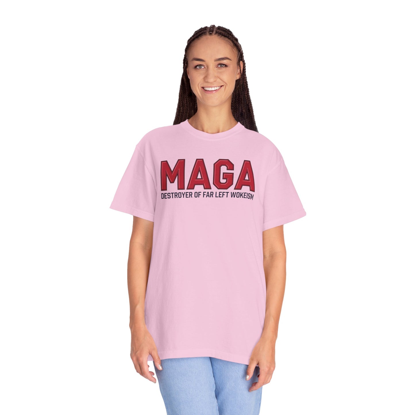 "MAGA - Destroyer of Far Left Wokeism", Unisex T-shirt
