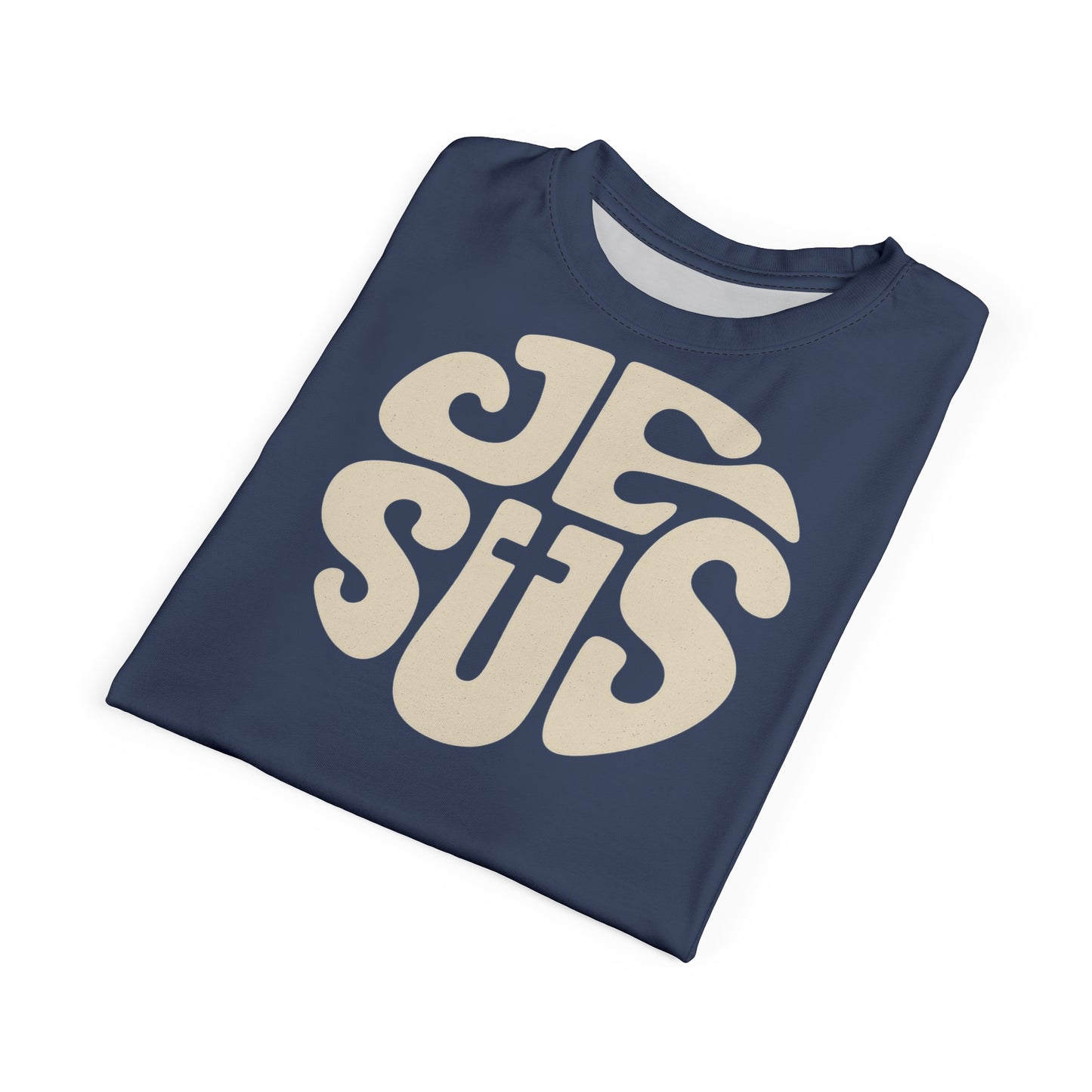 "Retro Jesus", Unisex T-shirt (Signature Blue)
