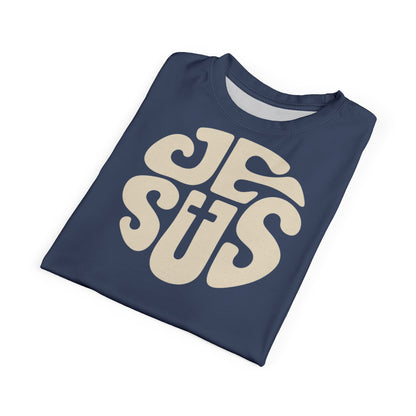 "Retro Jesus", Unisex T-shirt (Signature Blue)
