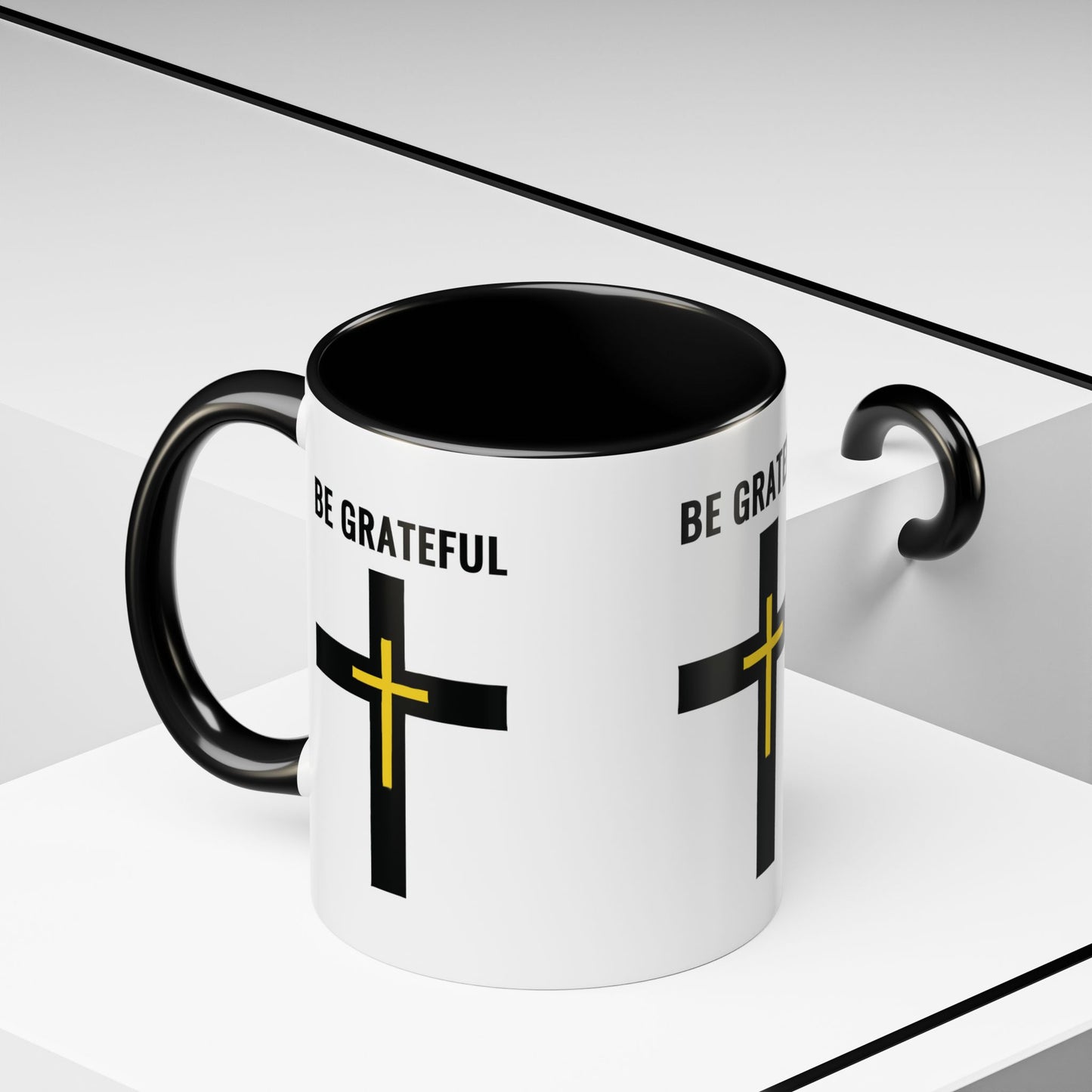 "Be Grateful", Accent Coffee Mug