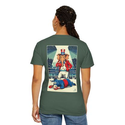 "Brutal Woke Knockout 2024", Unisex T-shirt (Dark Colors)