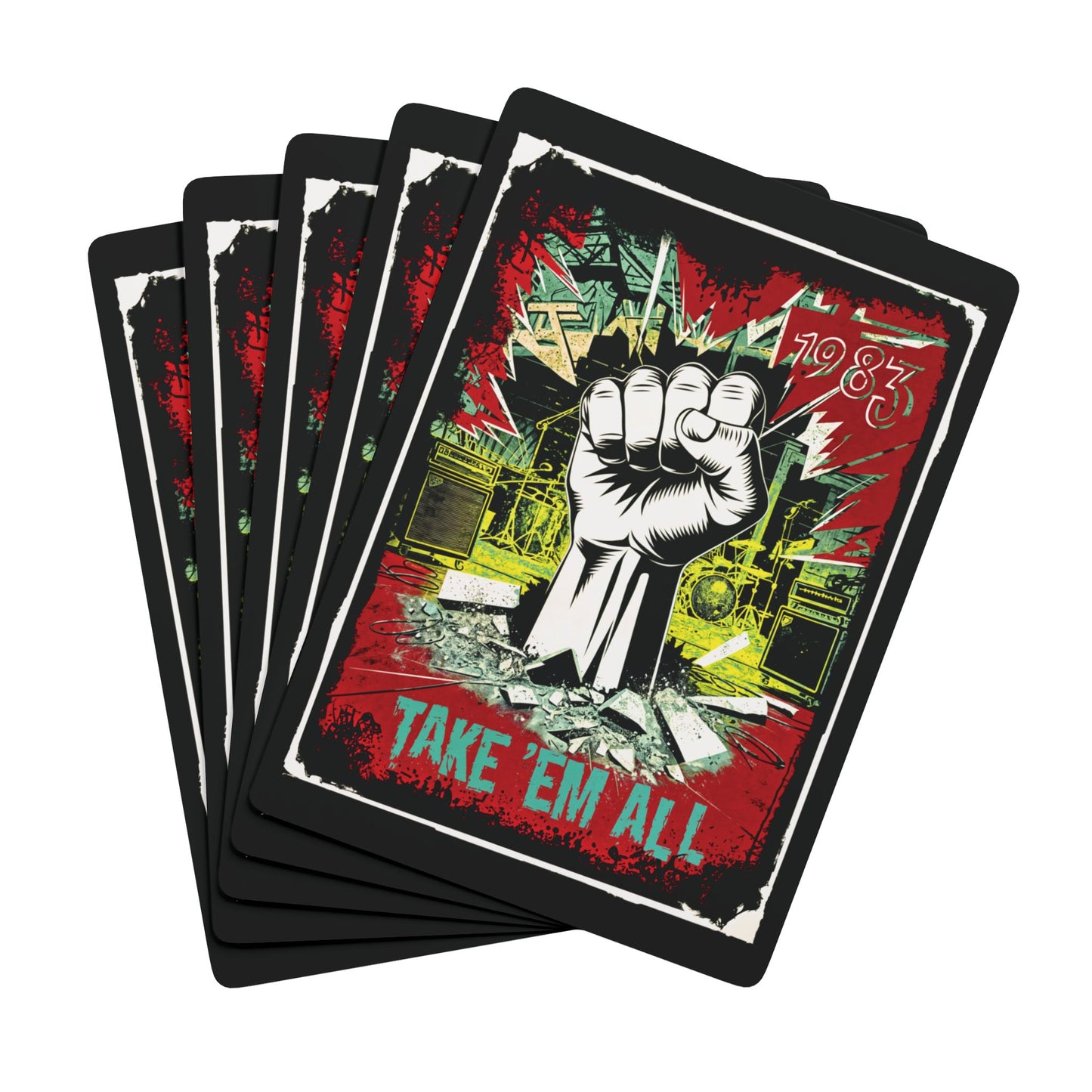 "1983 Take 'em All", Retro Playing Cards (70's Black)