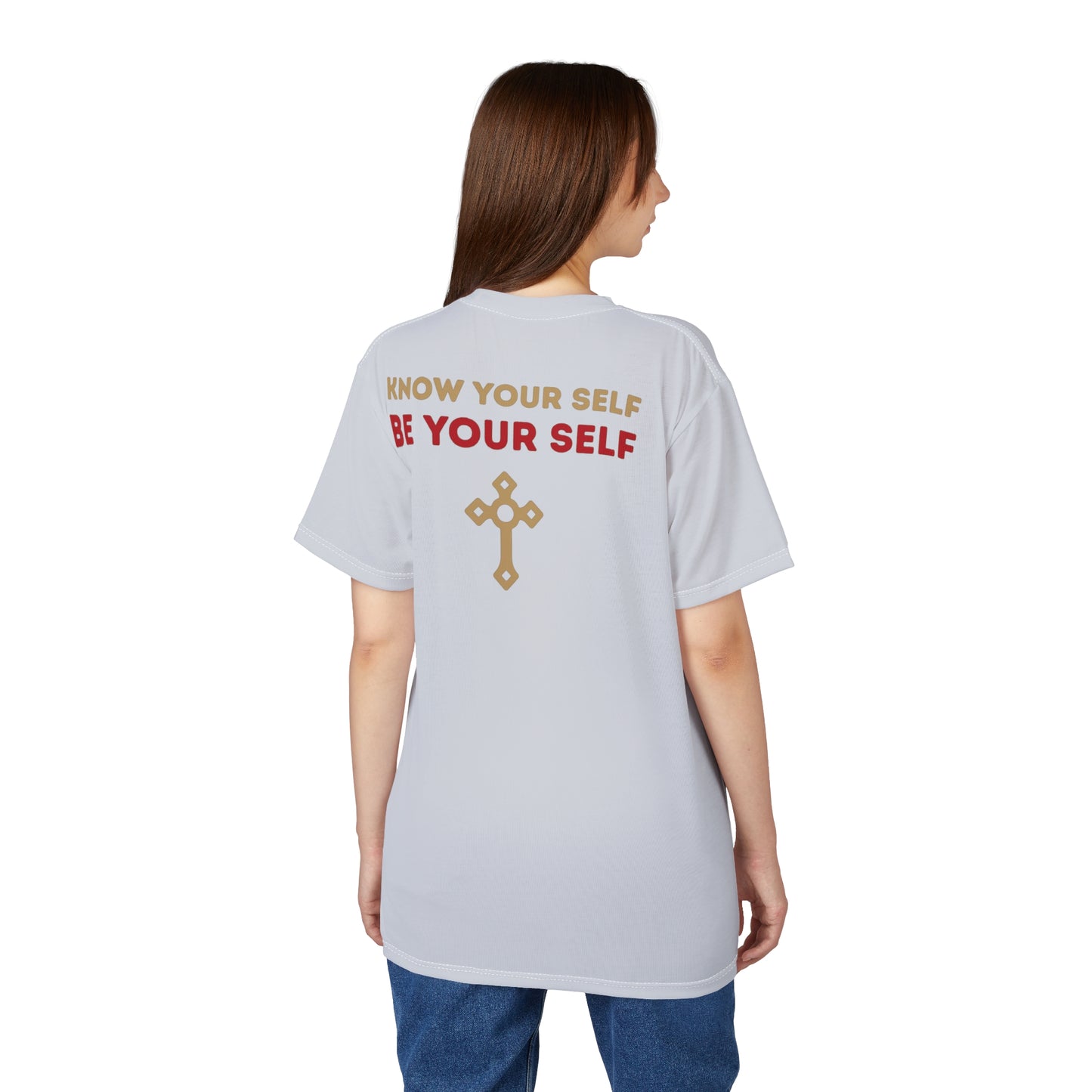 "Know Your Self", Unisex T-shirt (Inked Silk Grey)